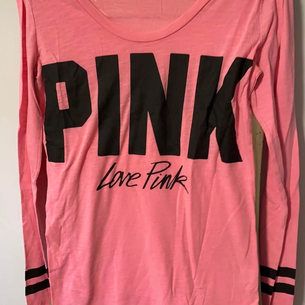 COPY - Pink size xs pink and black top.